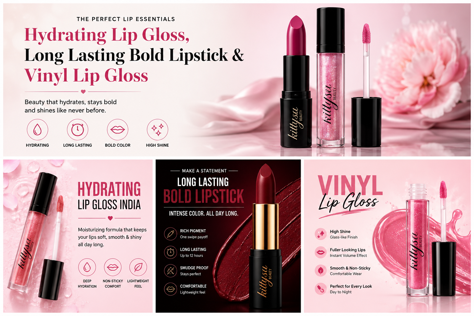  Best Hydrating Lip Gloss in India | KittySu Beauty