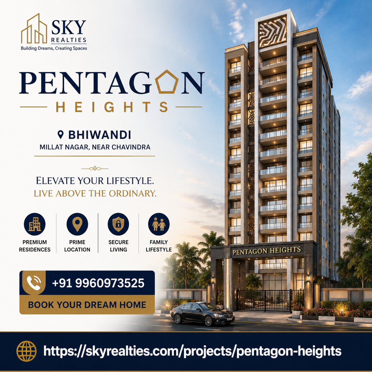  Pentagon Heights in Bhiwandi at Millat Nagar near Chavindra