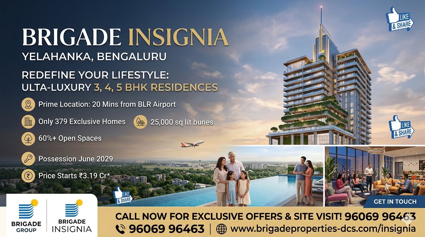  Brigade Insignia | Price, Review, Floor Plan, Master Plan & Yelahanka Overview