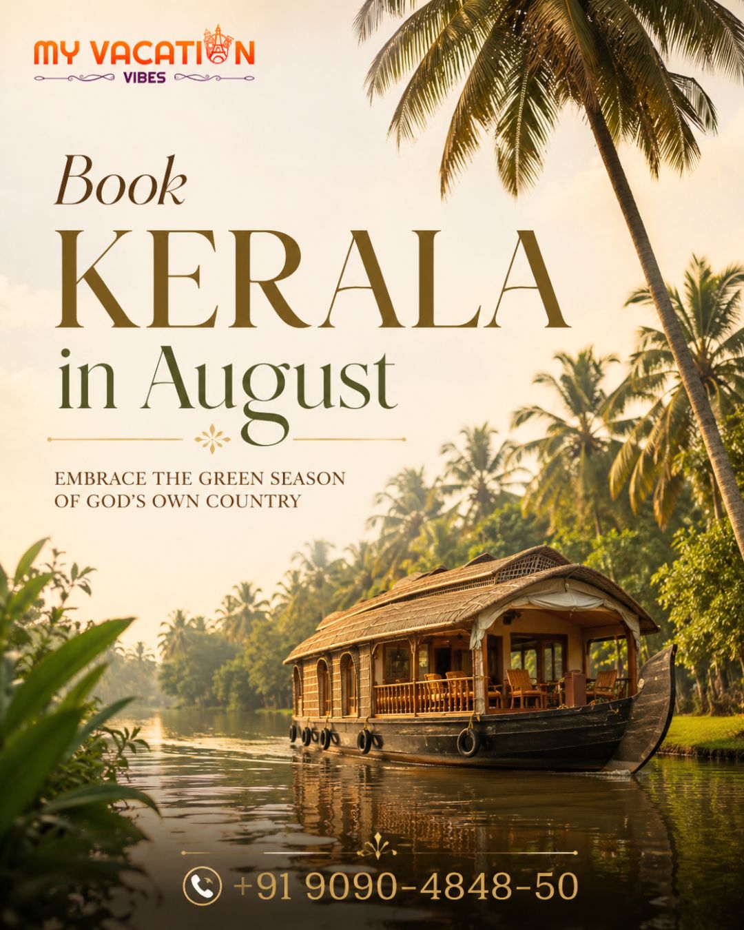  Book Kerala in August at Best Offer +91 9090-4848-50