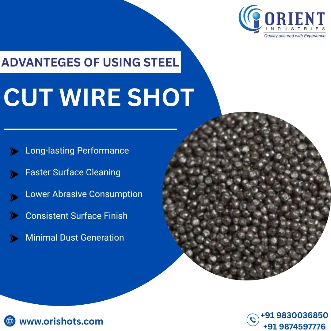  Cut Wire Shot by Orient Industries | Durable Steel Blasting Media