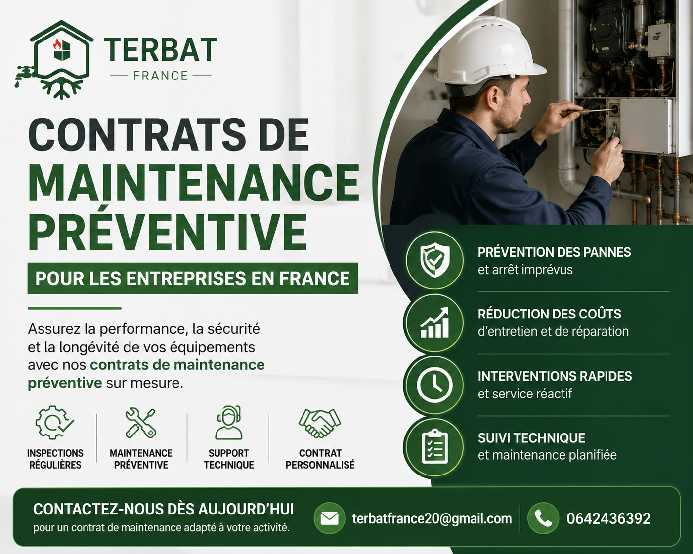  Contrats de maintenance préventive pour les entreprises en France