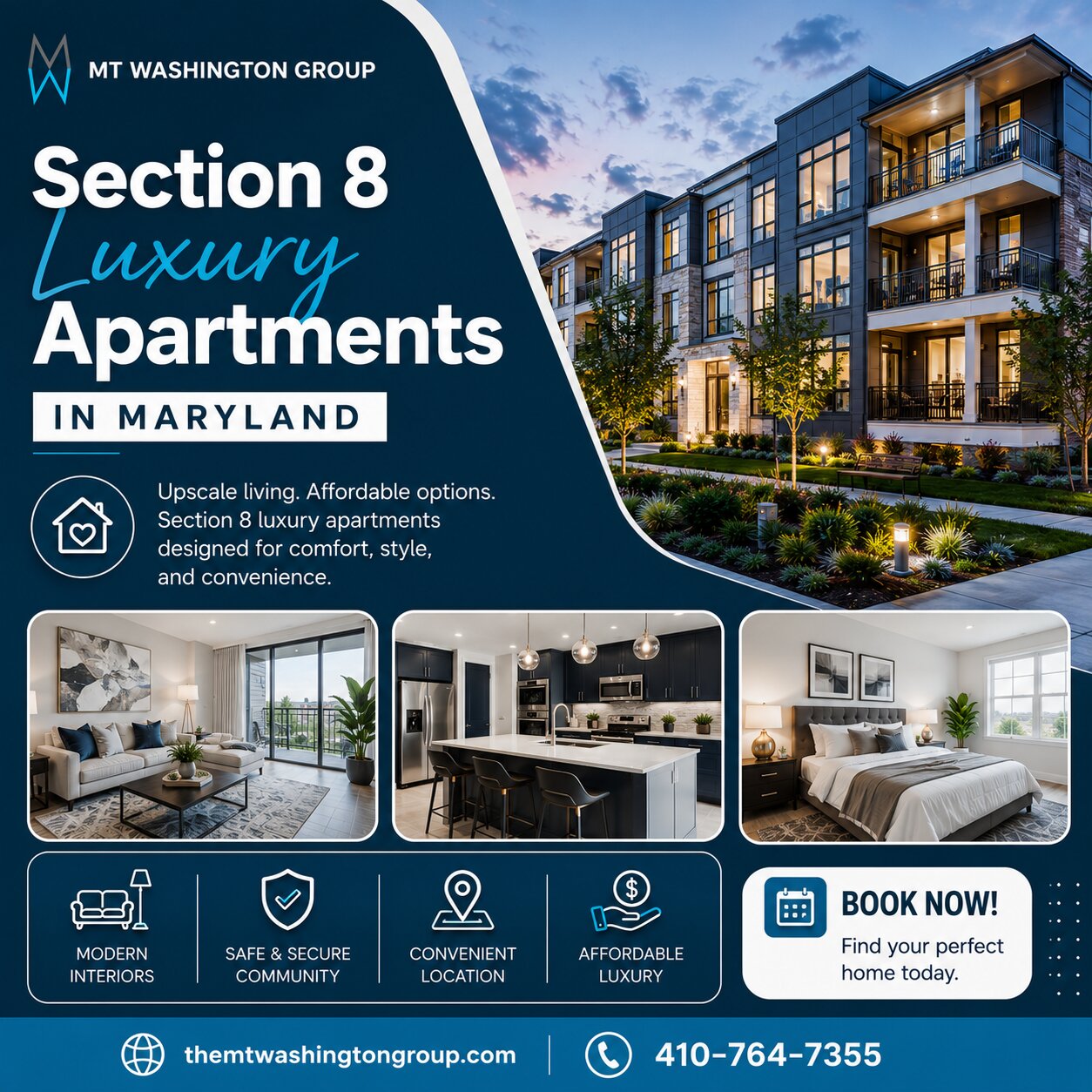  Section 8 Luxury Apartments in Maryland