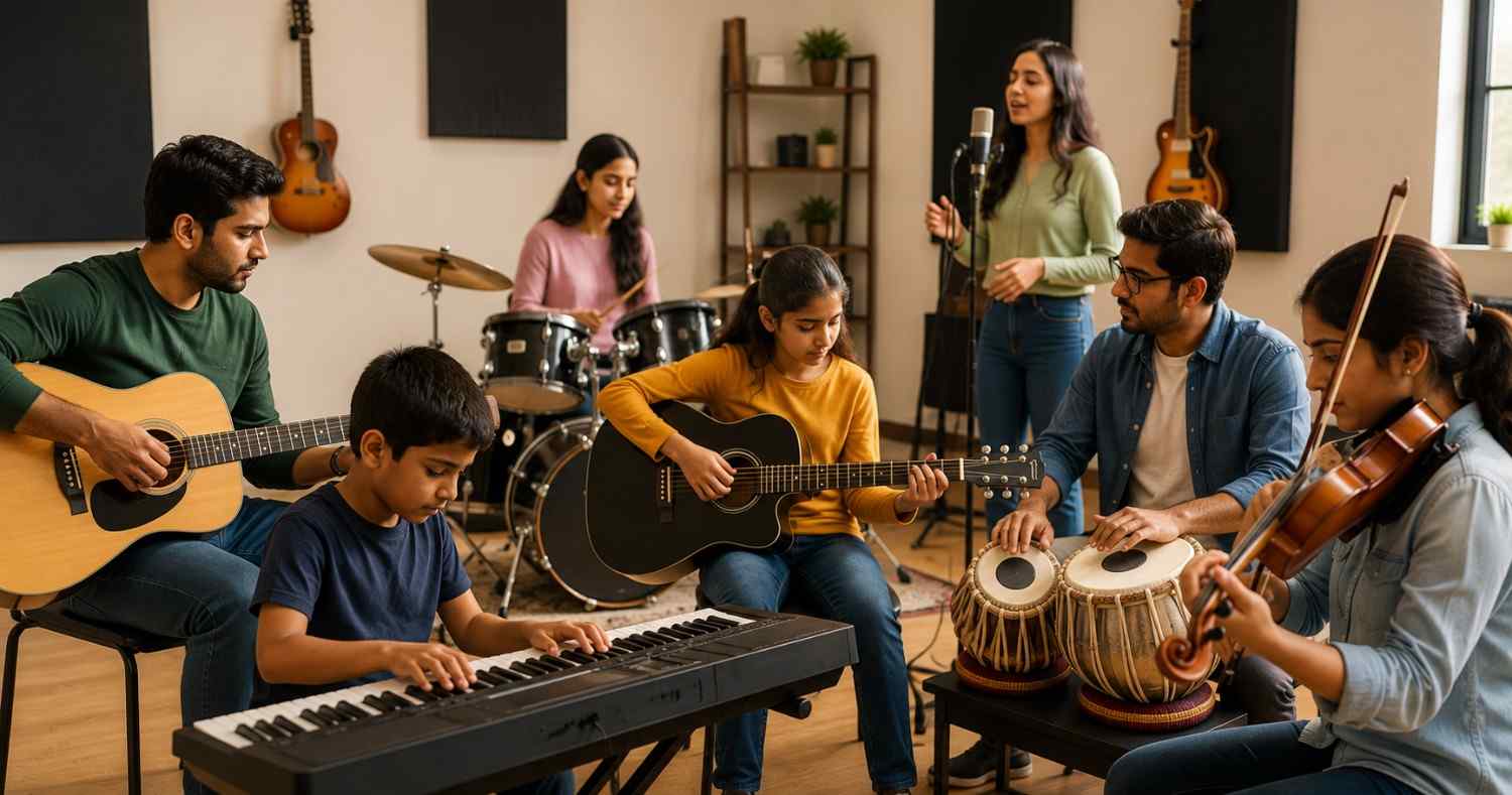  Professional Music Classes in Delhi for All Age Groups