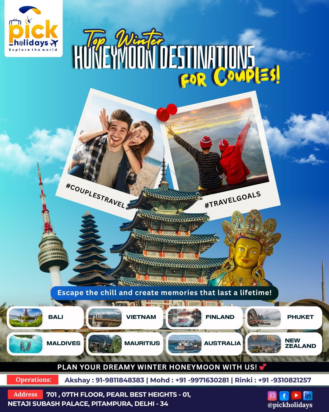  Best Domestic & International Vacation Packages Available in NSP Delhi