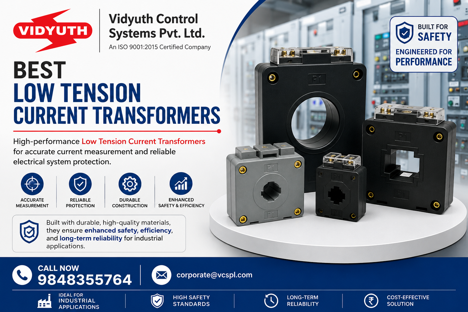  Best Low Tension Current Transformers for Industrial Use | Vidyuth Control Systems