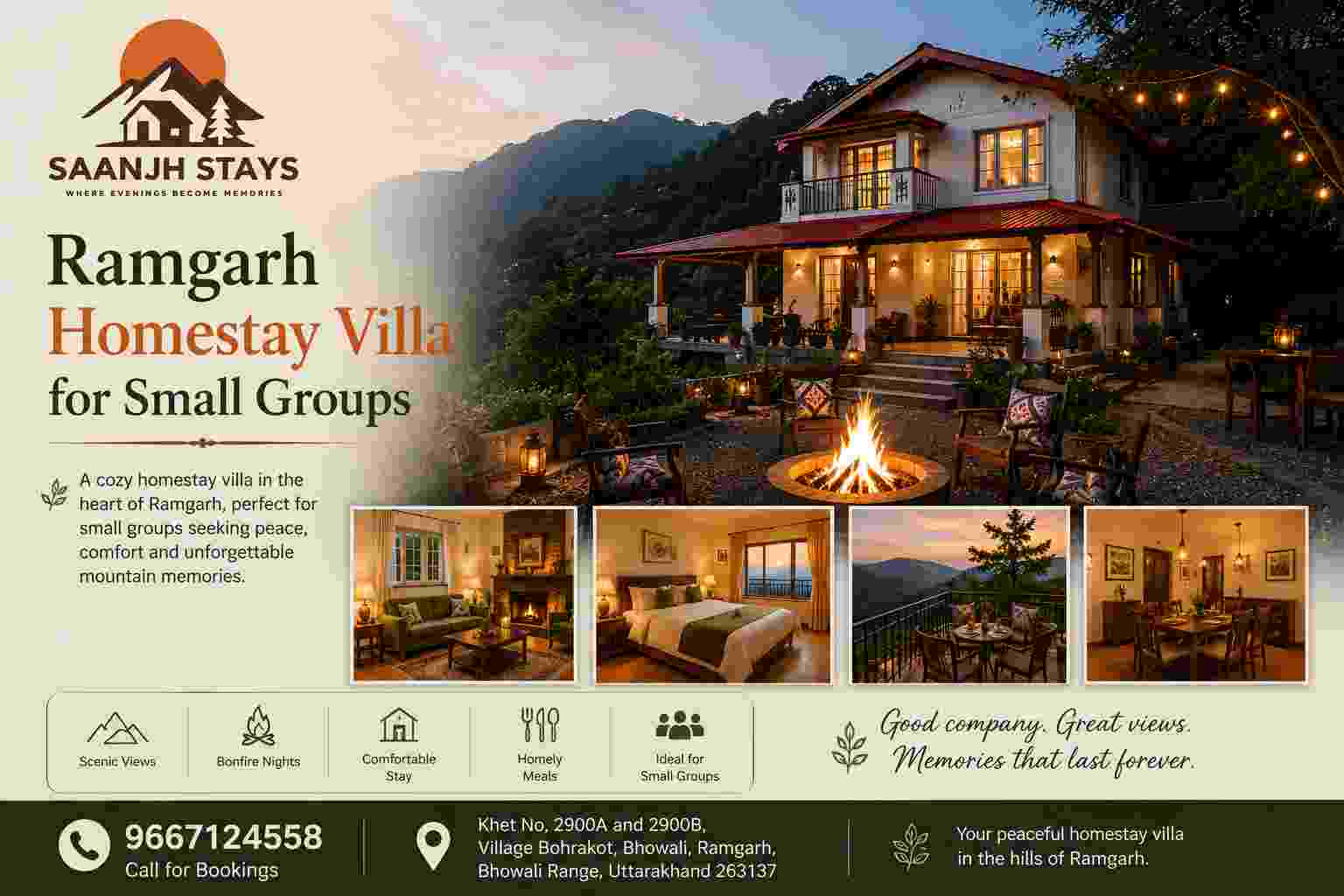  Ramgarh Homestay Villa for Small Groups