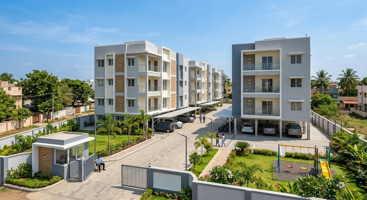  2 BHK Flats for Sale in Perungalathur Chennai | Gandhimathi