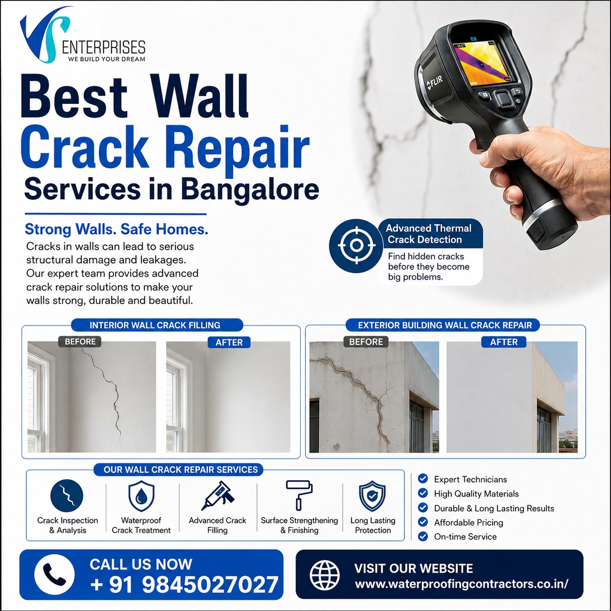  Best Wall Crack Repair services in Bangalore