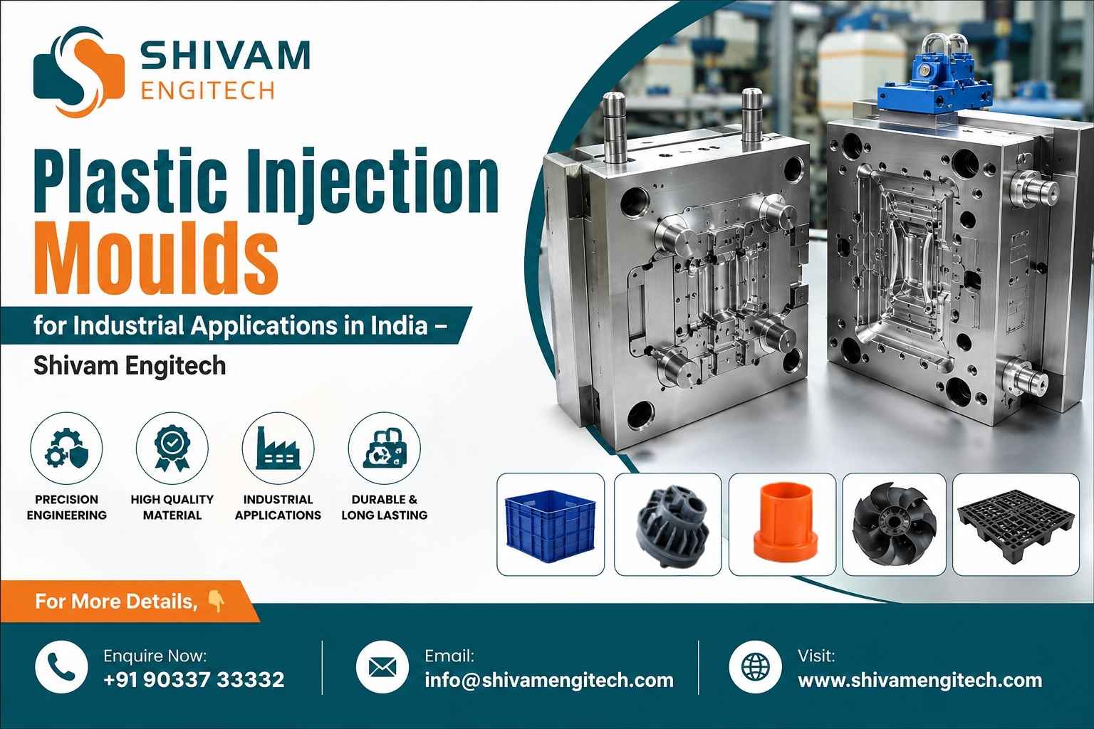  Plastic Injection Moulds for Industrial Applications in India – Shivam Engitech