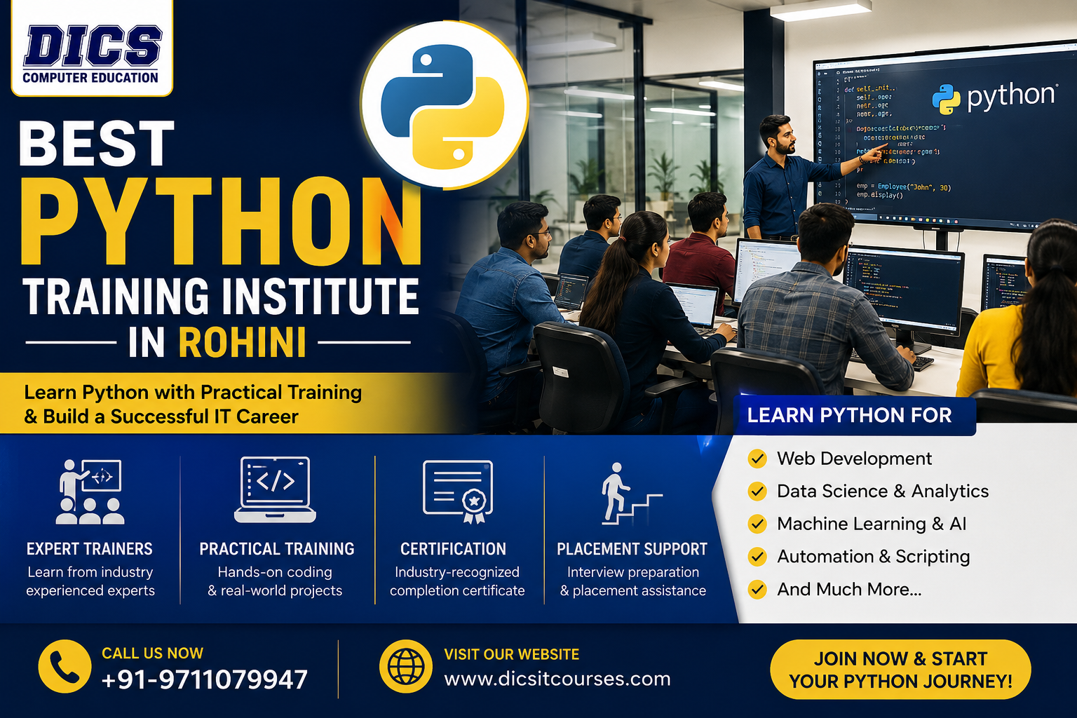  Best Python Training Institute in Rohini | Learn Python with Practical Projects