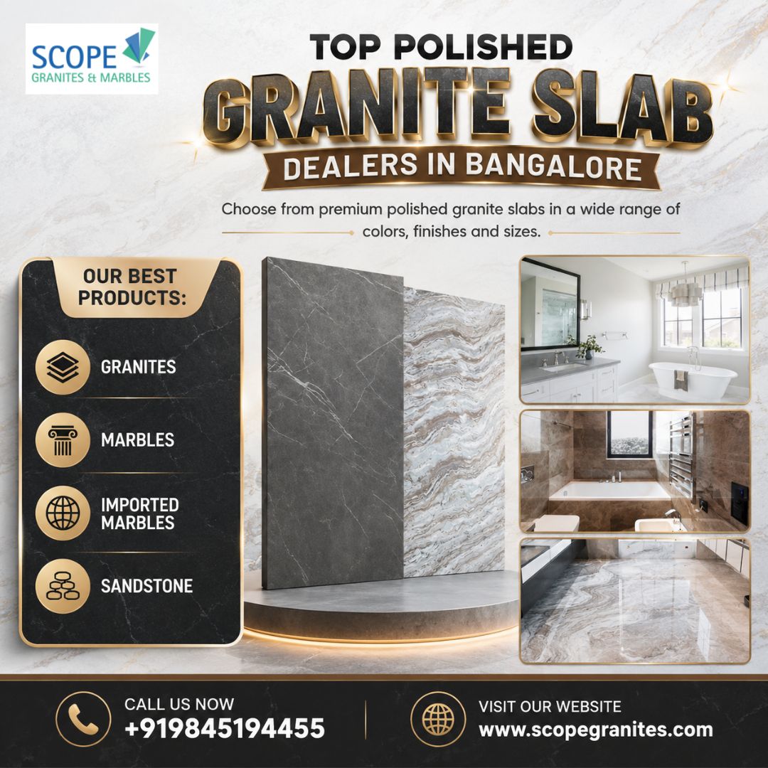  Top Polished Granite Slab Dealers in Bangalore