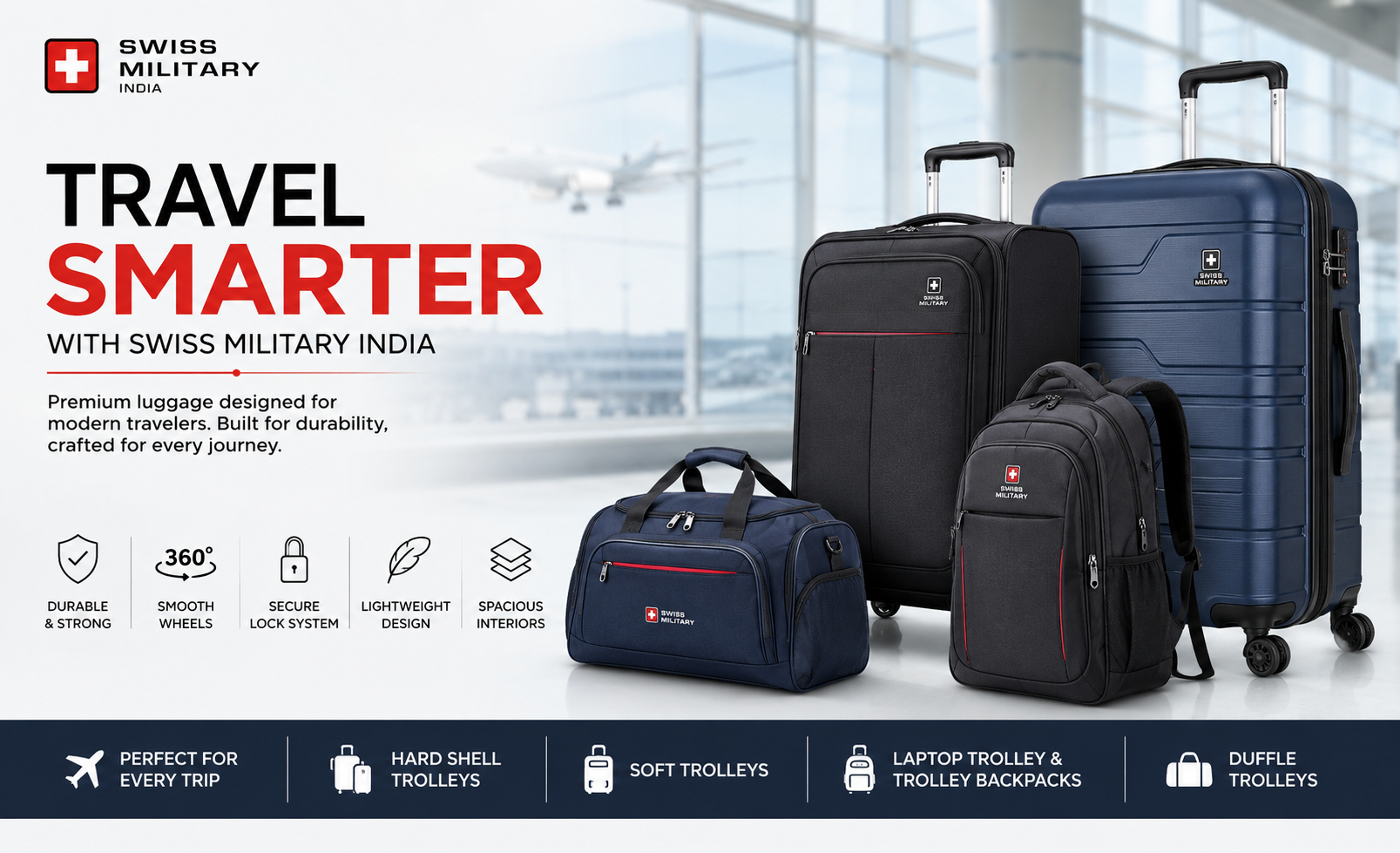  Premium Luggage, Backpacks & Travel Accessories | Swiss Military India