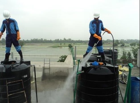  Overhead Water Tank Cleaning