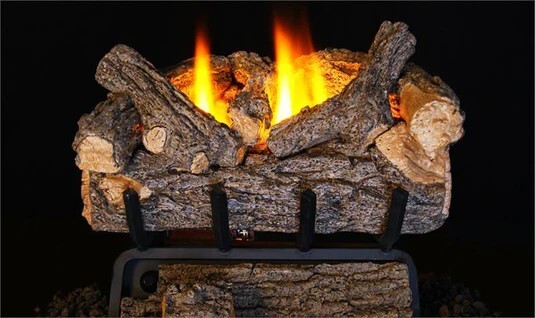  Buy Valley Oak Real Fyre Vent-Free Gas Log Set with G8 20,000 BTU Burner by RH Peterson