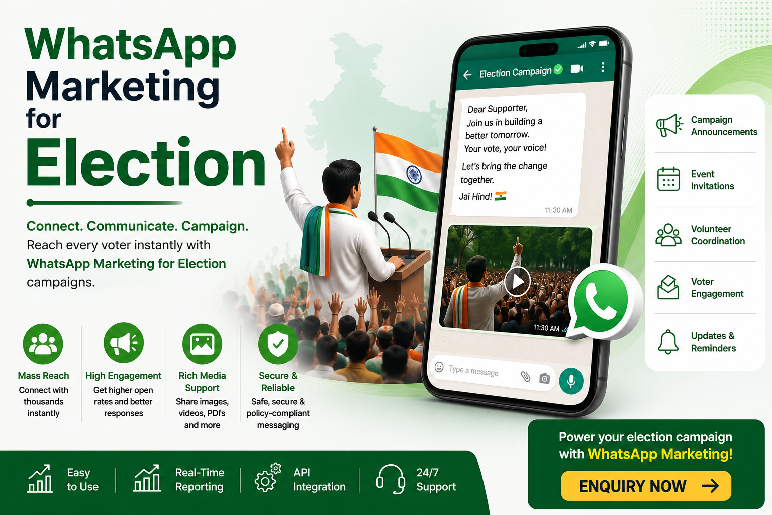  Reach Voters with Bulk WhatsApp Service for Election