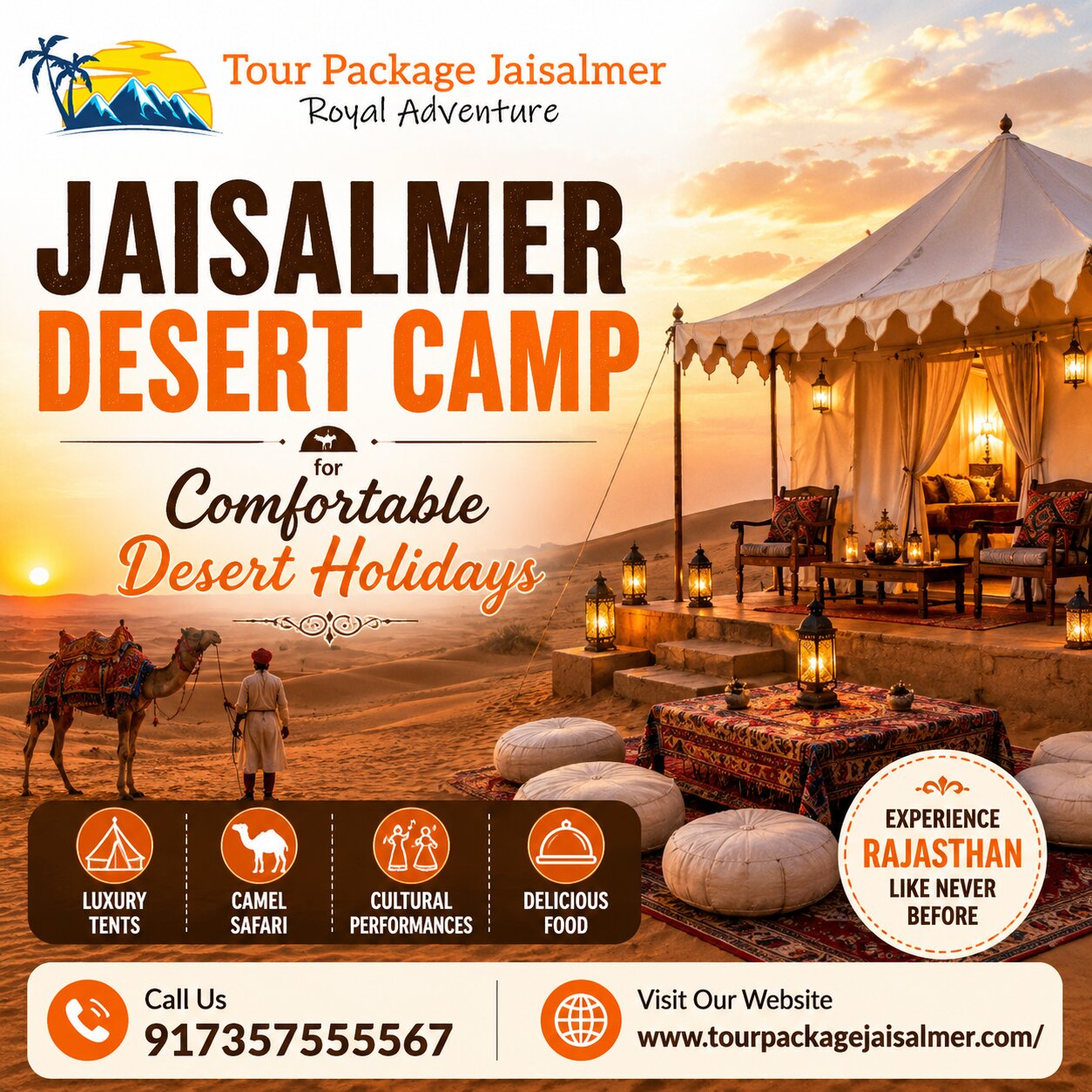  Jaisalmer Desert Camp for Comfortable Desert Holidays