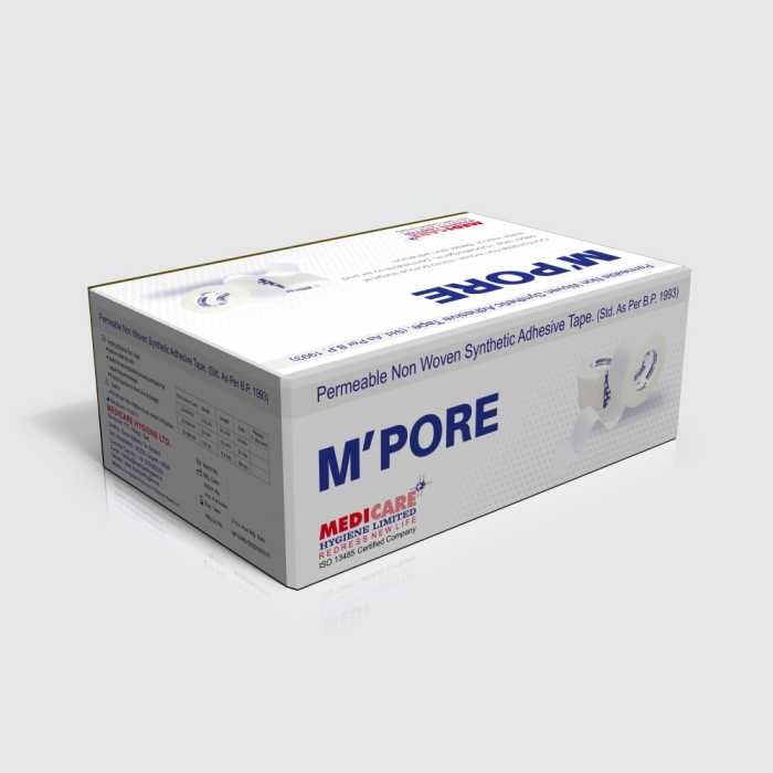  Non-Woven Microporous Adhesive Tape Supplier India – M'pore by Medicare Hygiene