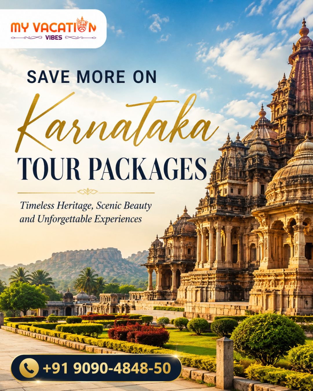  Save More on Karnataka Tour Packages +91 9090-4848-50