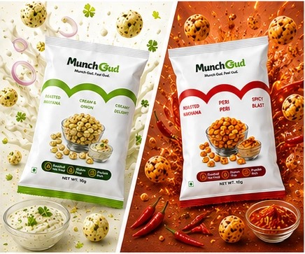  Buy Roasted Cream & Onion Makhana (10g Each) Pack of 10 | MunchGud