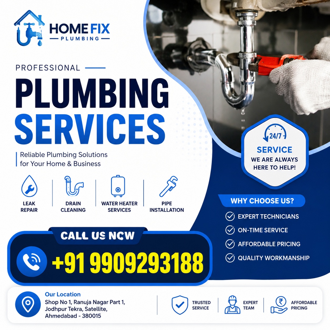  Plumbing Services in Satellite - 24/7 Expert Plumbers