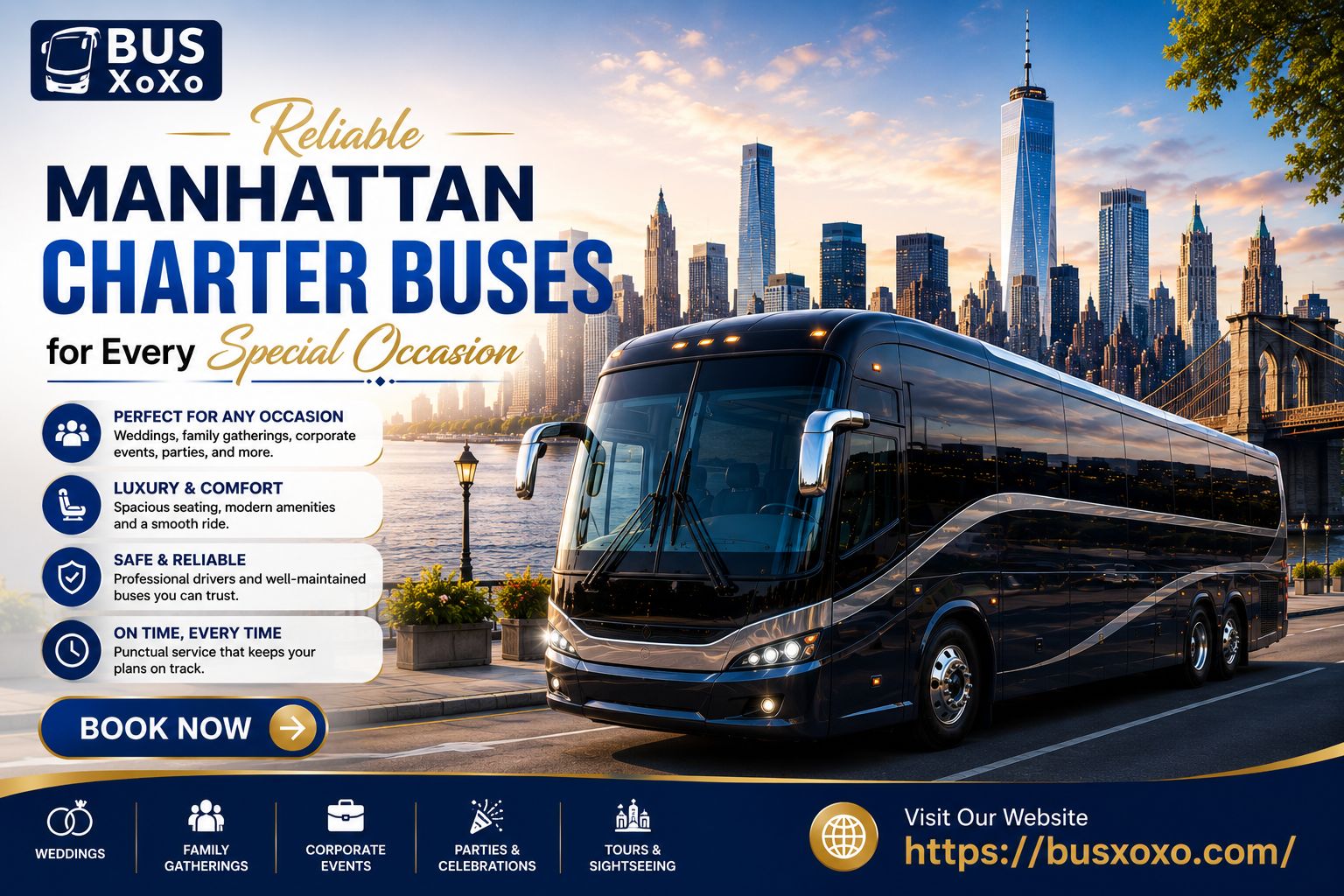  Reliable Manhattan Charter Buses for Every Special Occasion