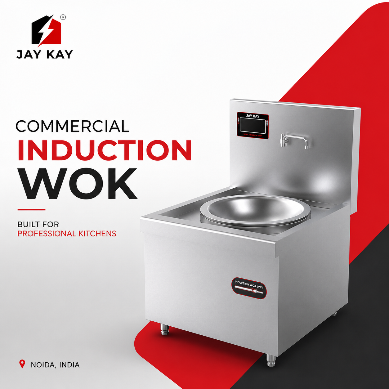  Commercial induction wok Manufacturers Noida , India