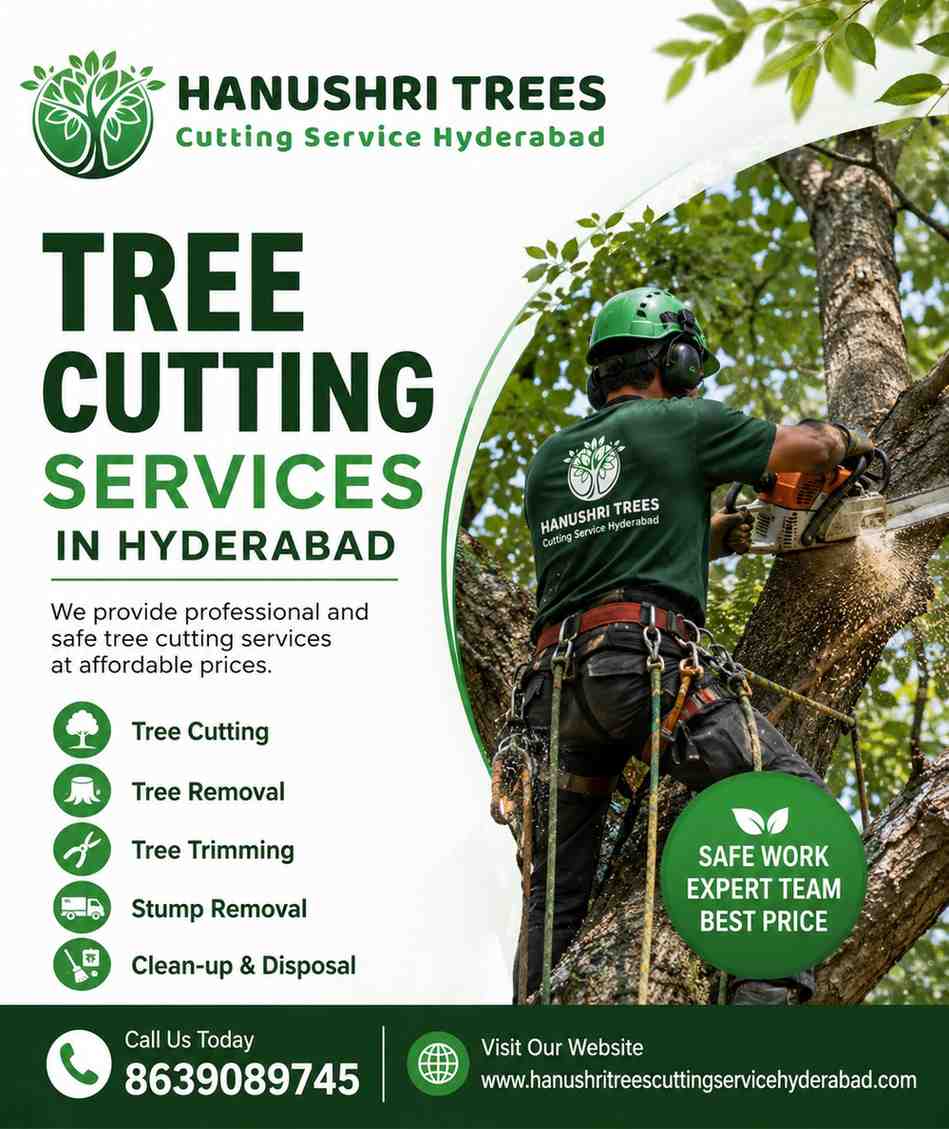  Professional Tree Cutting Services in Hyderabad | HANUSHRI TREES CUTTING SERVICE HYDERABAD