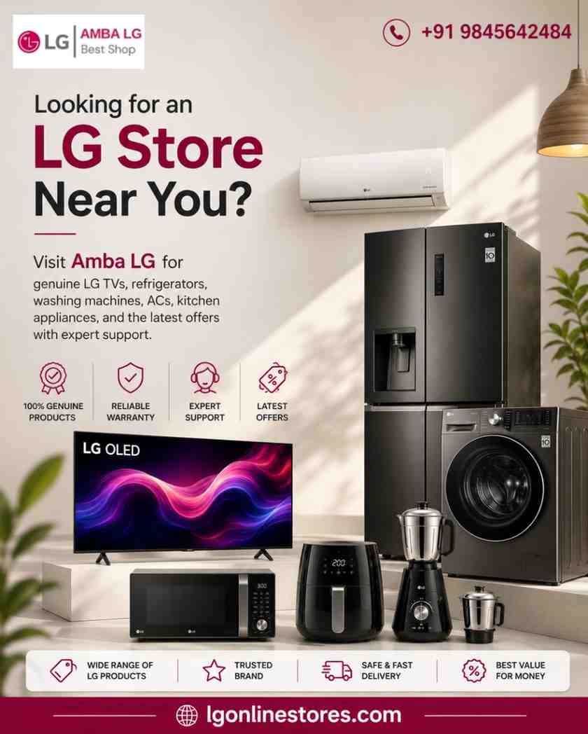 Best LG Store Near Me | Amba LG – LG TVs, ACs, Refrigerators & Appliances