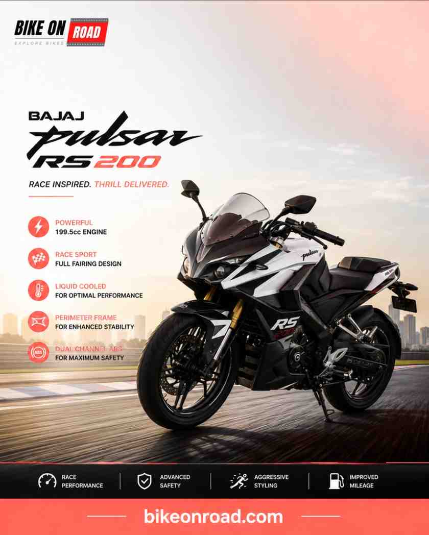  Bajaj Pulsar RS200 | Price, Specs & Features | BikeOnRoad