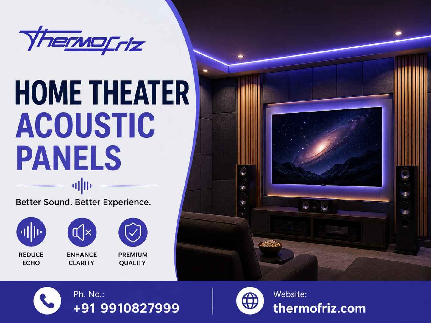  Home Theater Acoustic Panels - Thermofriz Products Company
