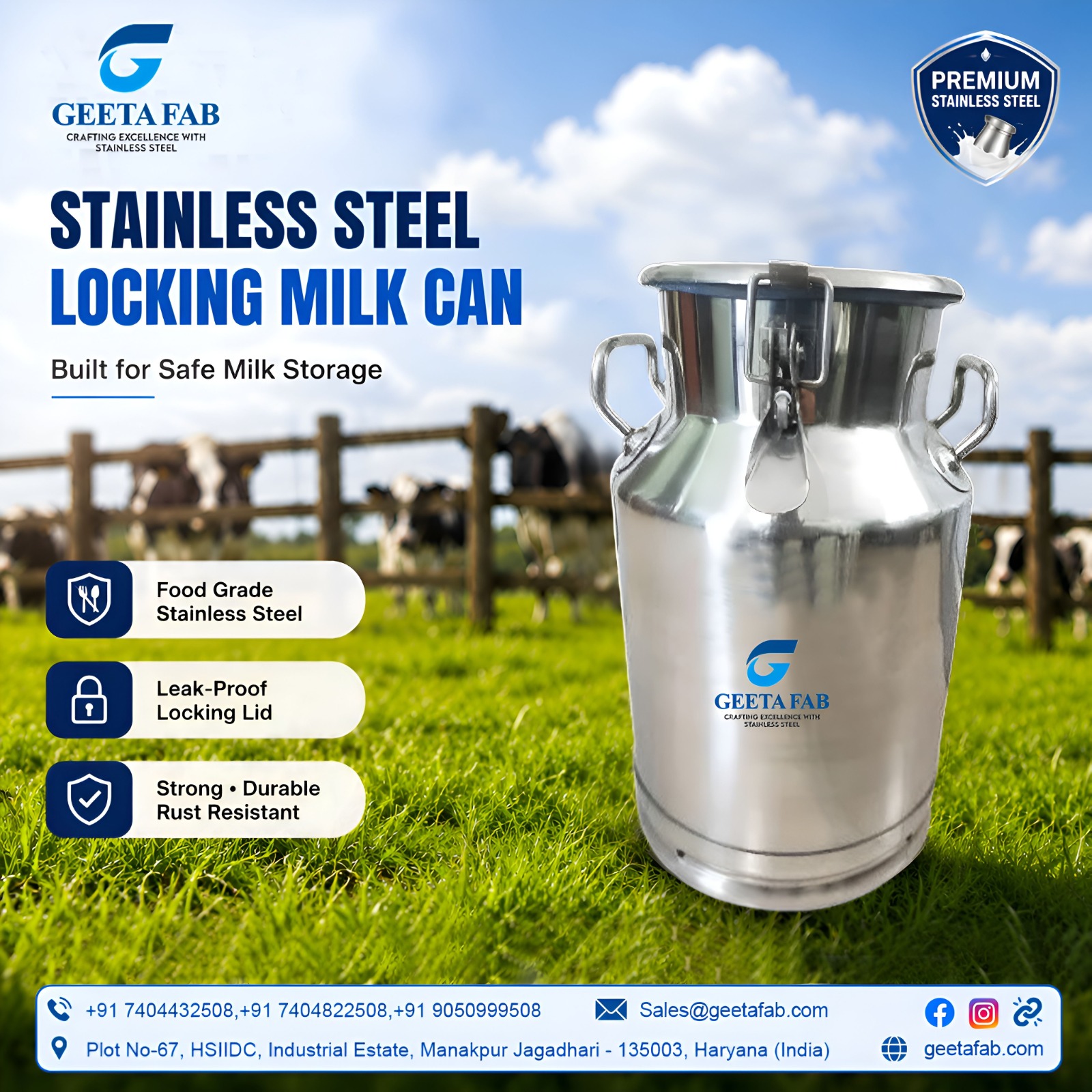  Buy Milk Can Online | Leak-Proof 10L to 50L Aluminum & SS Cans