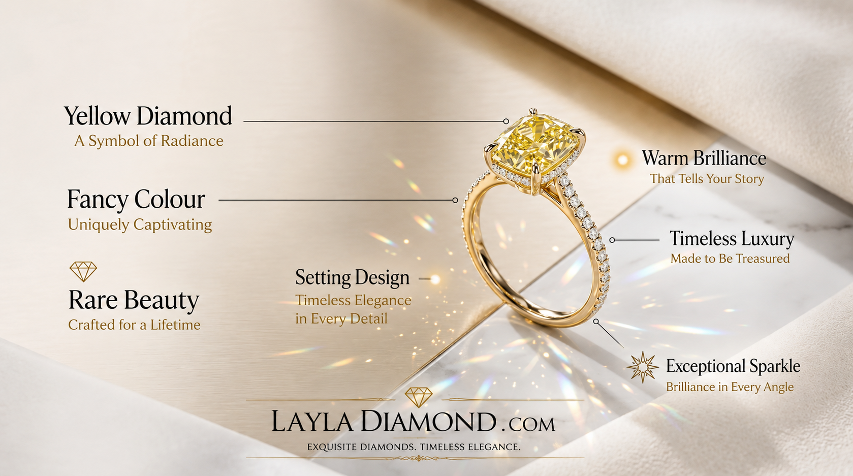  Premium Diamond Engagement Rings Featuring Rare Yellow Diamonds