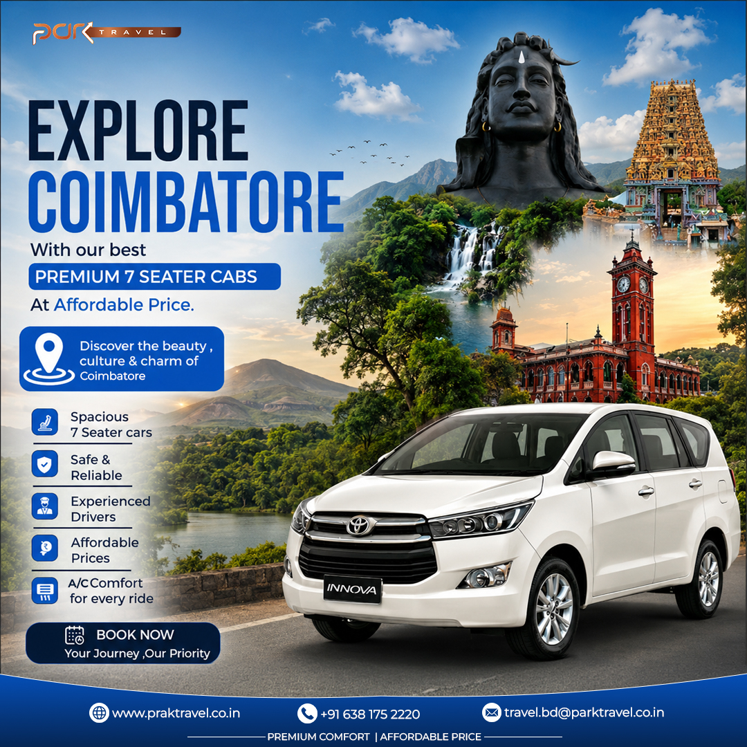  Outstation Rides in Coimbatore | Comfortable Family Travel