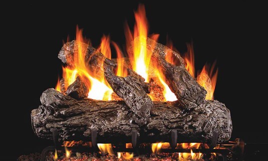  Buy Rustic Oak 36" Vented Gas Log Set with G45 Triple T Series Burner with Glowing Embers by RH Peterson