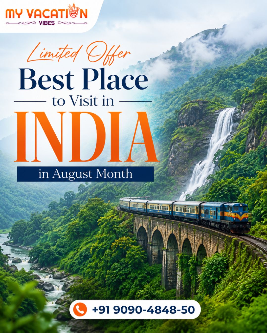  Limited Offer Best Place to Visit in India in August Month +91 9090-4848-50