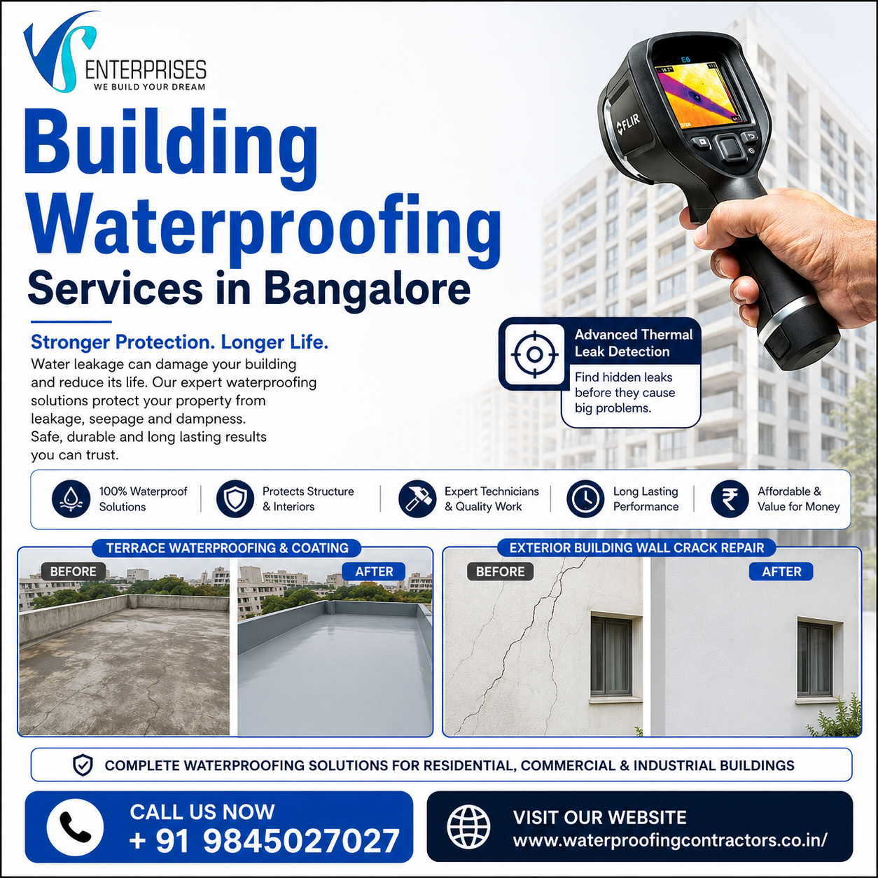  Building waterproofing services in Bangalore