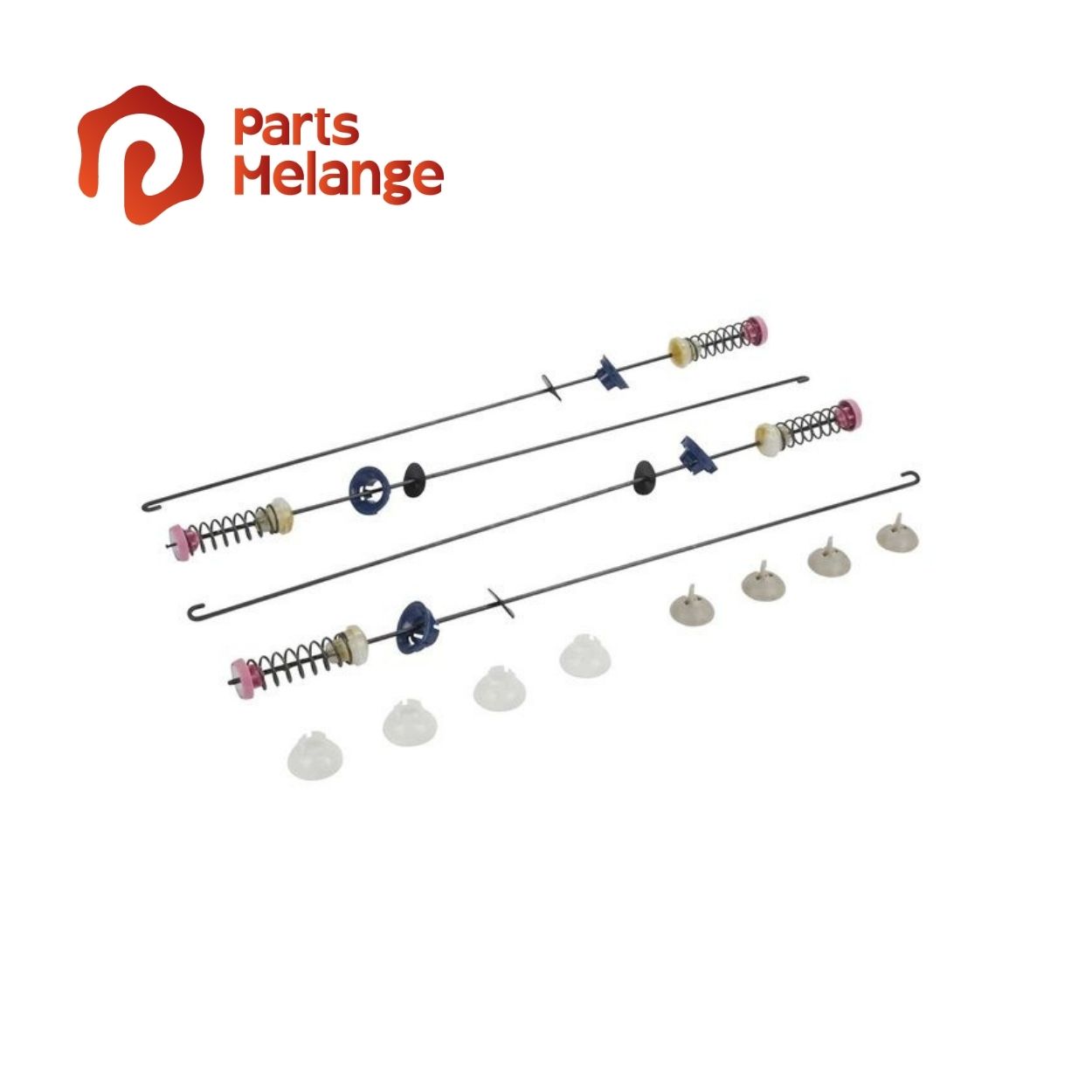  Whirlpool W10440786 Washer Suspension Rods Kit Pack of 4