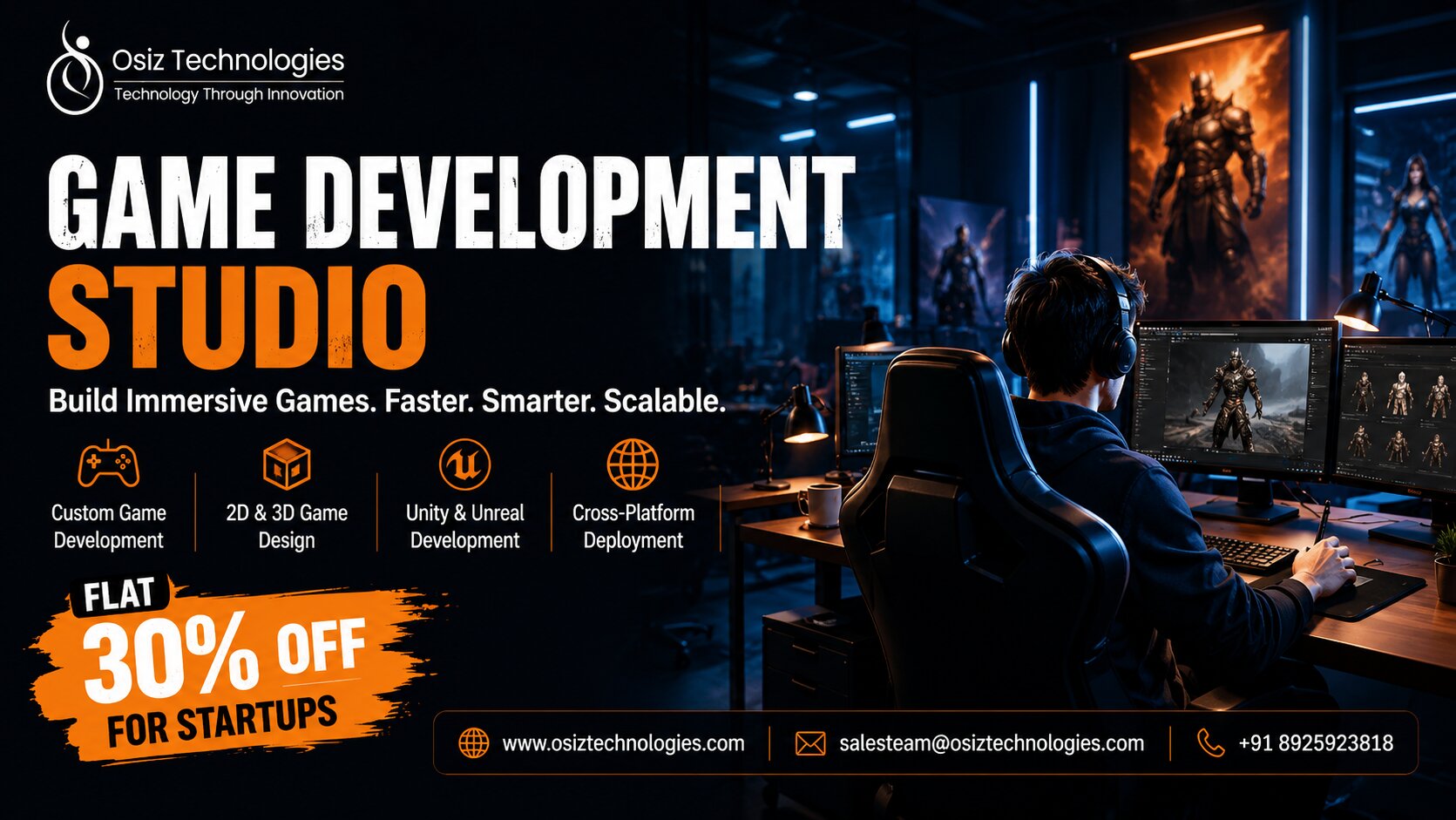  Startup Special: Save 30% on Game Development Studio Services with Osiz Technologies