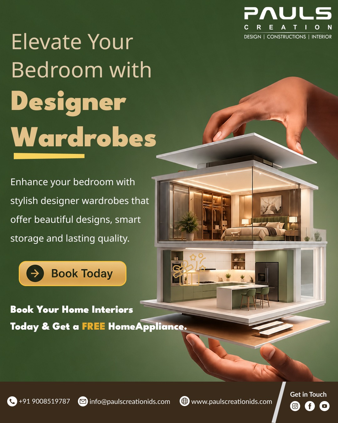 Elevate Your Bedroom with Designer Wardrobes