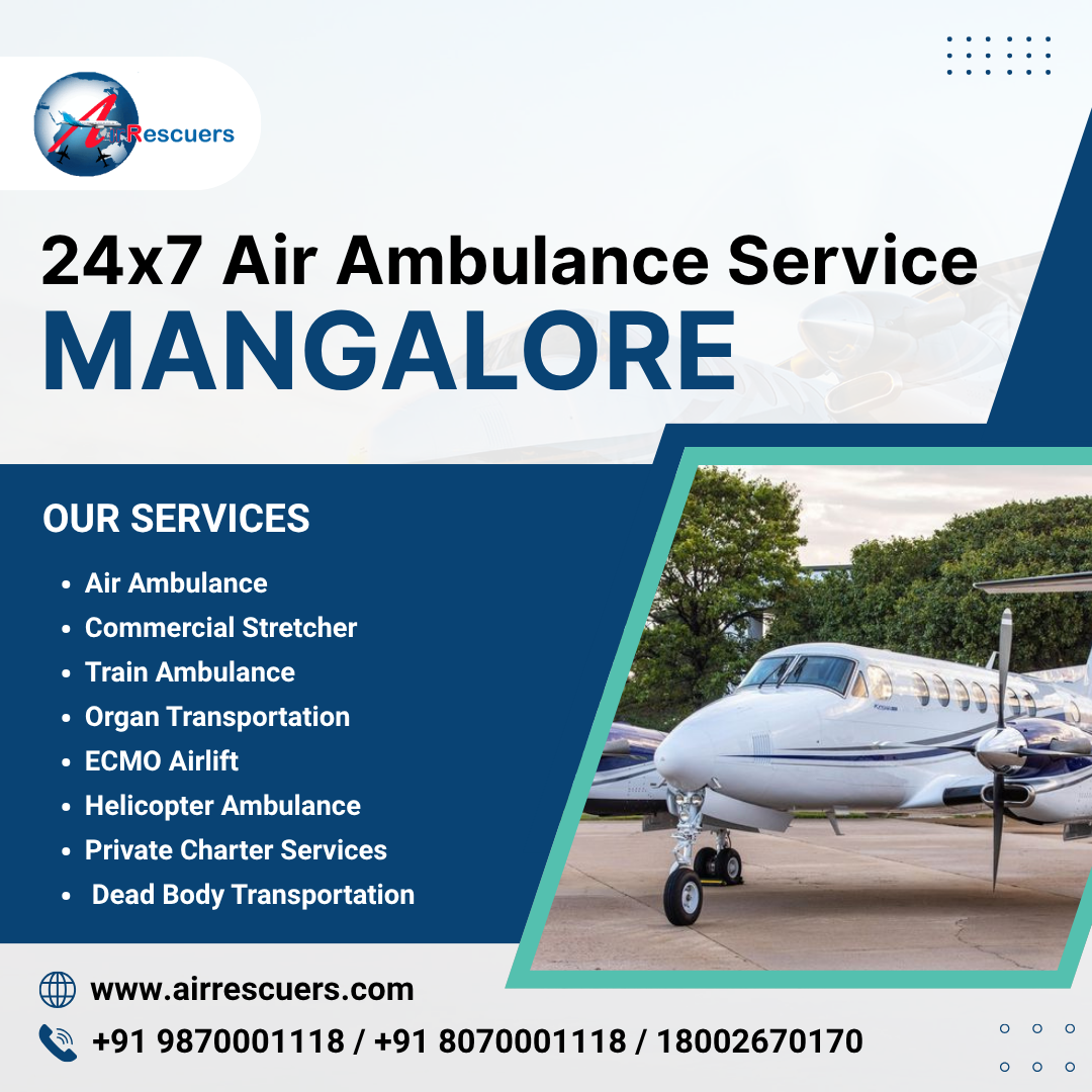  Dedicated Air Ambulance Network in Mangalore