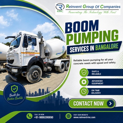  Boom Pumping Services In Bangalore