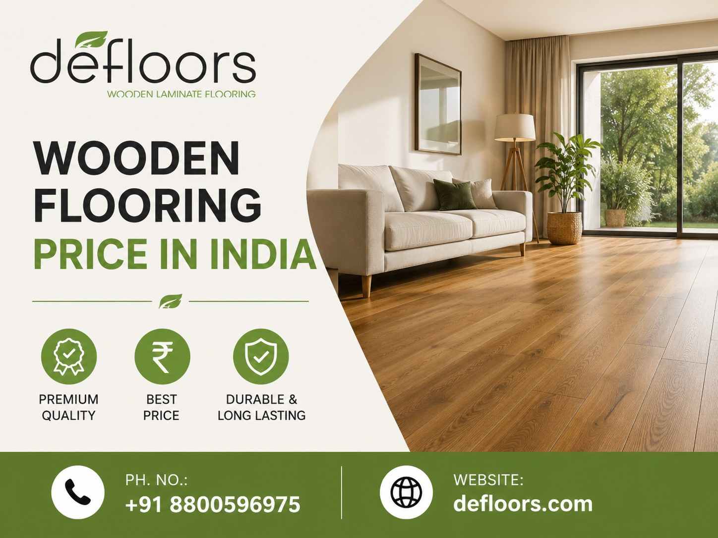  Wooden Flooring Price in India - Defloors