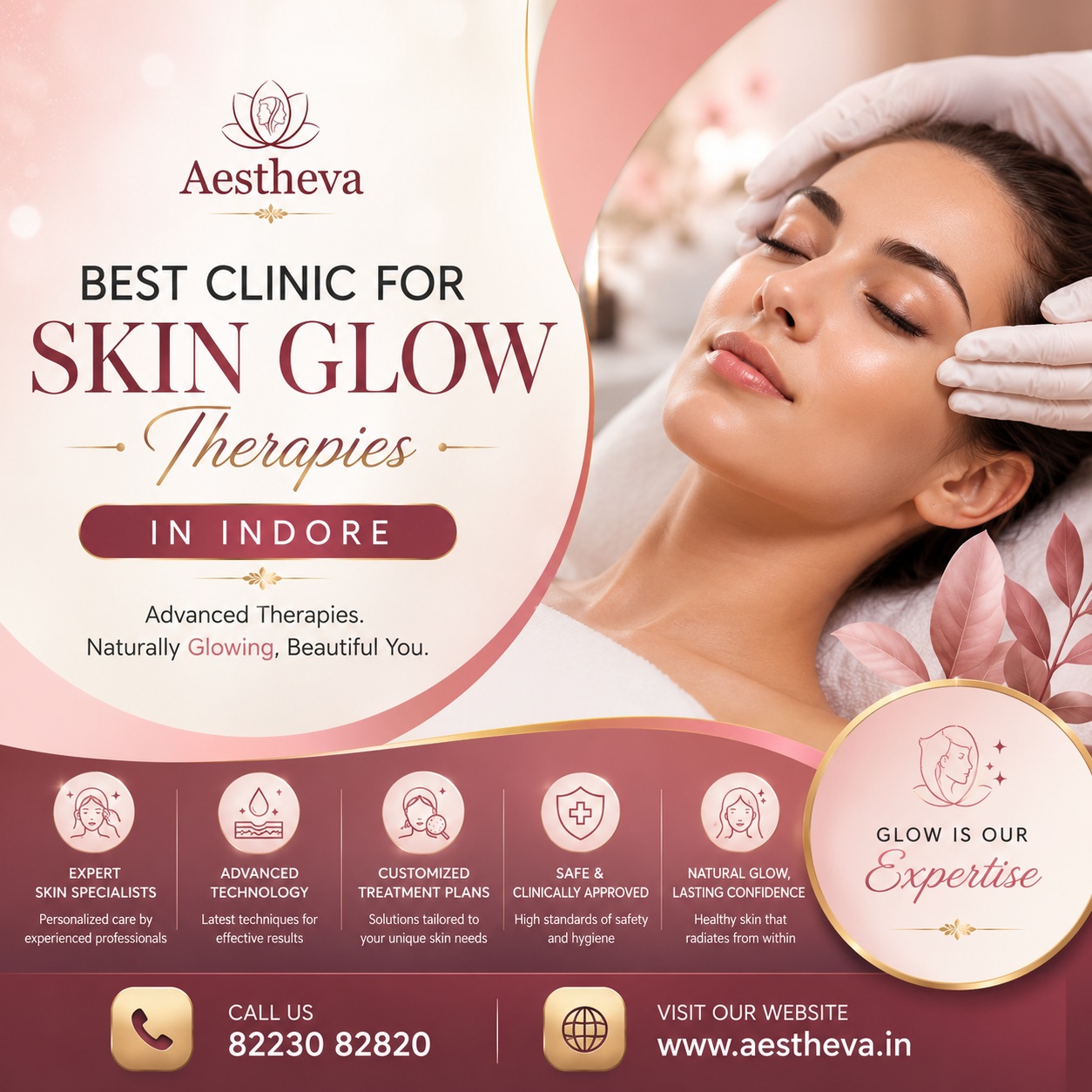  Best Clinic for Skin Glow Therapies in Indore - Aestheva