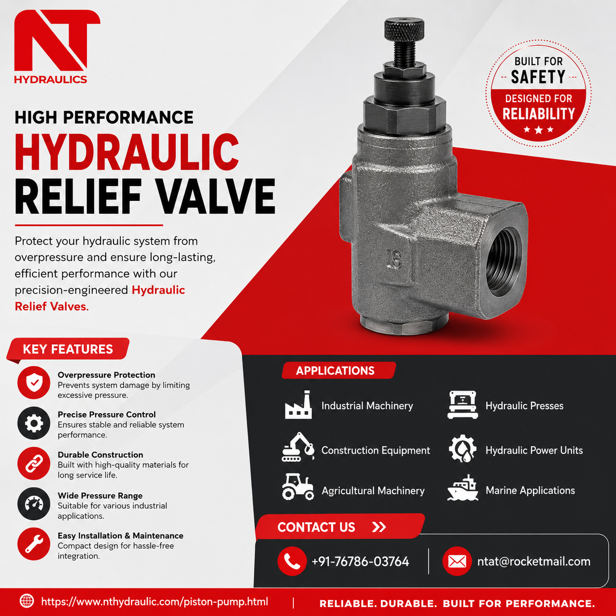  Hydraulic Relief Valve Solutions India