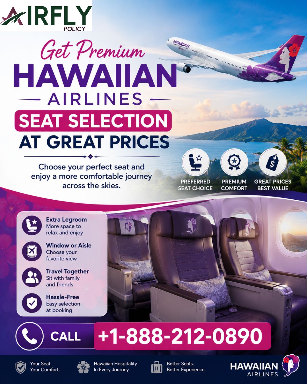  Get Premium Hawaiian Airlines Seat Selection at Great Prices