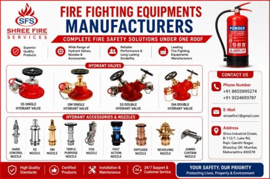  fire fighting equipments manufacturers | Shree Fire Services