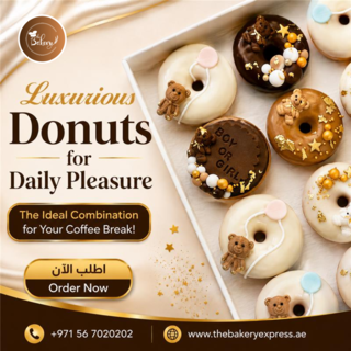  Freshly Made Vermicelli Chocolate Donut with Delicious Flavor