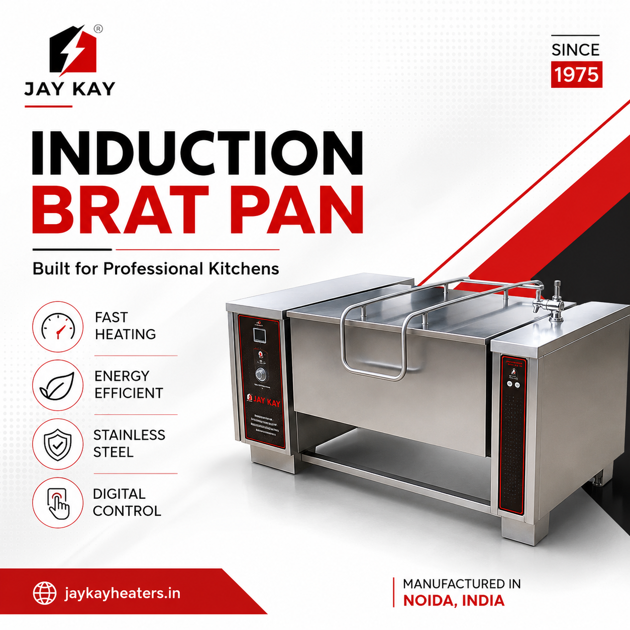  Induction brat pan Manufacturers noida , India