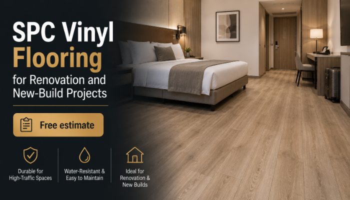  SPC Vinyl Flooring for Renovation and New-Build Projects